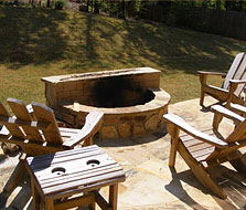 Flagstone Patio & Firepit Cumming GA