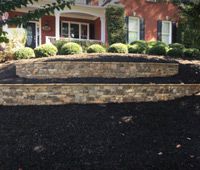 Graded Retaining Wall