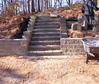 Retaining Wall Steps